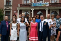 Przedstawiciele Gminy Goleszów wraz z zaproszonymi gośćmi
